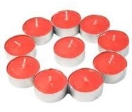 yuvarlak kirmizi tealight mum